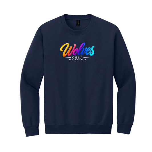 Youth Wolves Ombre crewneck